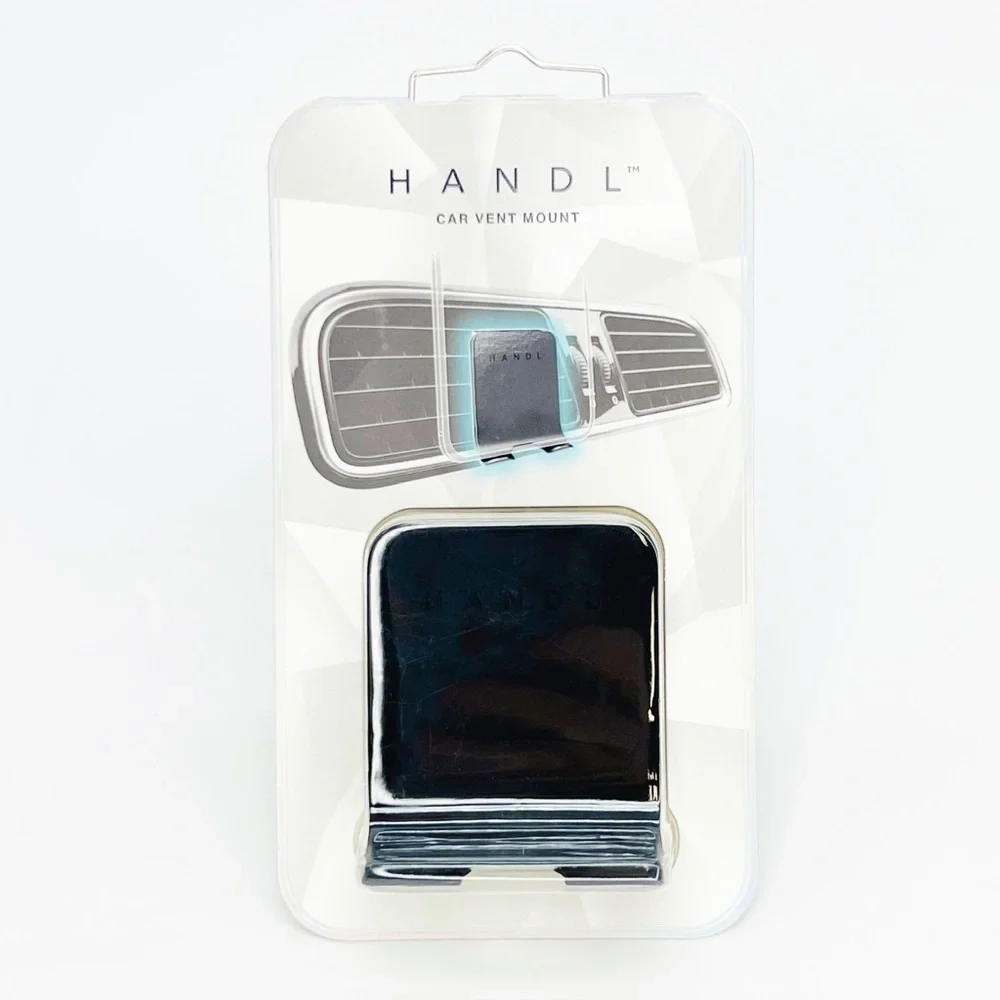 Handl Car Vent Clip Mount for Handlestick Stand & Grip Black New NWT